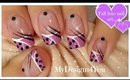 Cute Polka Dots Nail Art | Abstract Purple Nails ♥