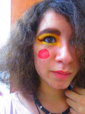 trying to do my pikachu make up for a convention 
