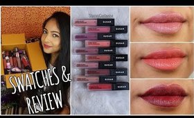 *NEW* SUGAR SUEDE SECRET MATTE LIPCOLOR | Swatches Review  Comparisons | ALL SHADES |Stacey Castanha
