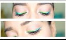 Blue:Green Summery Colourful Eyeliner || Makeup Tutorial