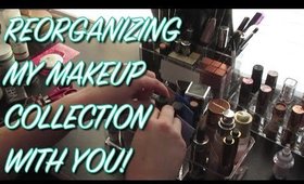 ORGANIZE WITH ME! 🤩 Makeup Collection & Vanity Reorganization 💄