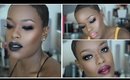 Dark HOLIDAY Makeup | Sexy Glitter Smoky