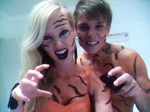 Costume makeup for the occasional tiger 