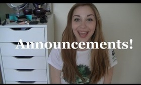 Announcements!