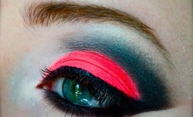 Neon Orange Cut Crease