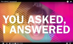 You asked, I answered