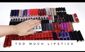 150 Lip Products Decluttered | Makeup Declutter pt. 4 😲