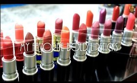 My Favorite Bold Lipsticks (MAC & Drugstore)