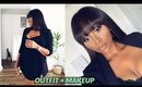 GOING TO AN EVENT? OUTFIT + MAKEUP : GET READY WITH ME | Dimma Umeh