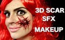 EASY 3D Cut Scar Ripped Face I SFX Makeup Tutorial Halloween 2015