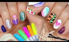 10 Nail Art Designs Using HOUSEHOLD ITEMS! | The Ultimate Guide #4