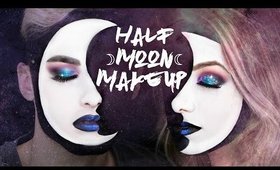 HALF MOON + GALAXY GLAM | HALLOWEEN