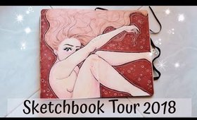 SKETCHBOOK TOUR 2018!!! ✍🏼✨ Completed Moleskine - Goodbye 2018!