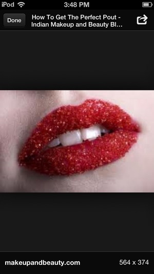 Red salt lips :)