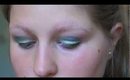 beautiful beach look/tutorial with greens and blues