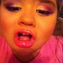 After Watching Todlers In Tiaras Haylie Wanted Makeup Like Them Lol