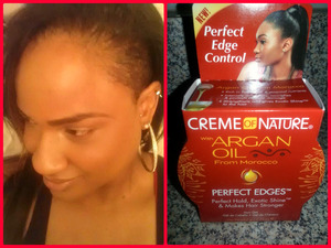 Perfect Edges hair gel infused with Argan Oil controls and holds down edges, while moisturizing and adding Exotic Shine to the hair. This nutrient-rich formula makes hair stronger and gives superior hold without flaking. Perfect for creating sleek, smooth styles, ponytails, sculpting & styling the hair. Also great to use for spiking and shaping short hair.

I have the sides of my hair shaved and I love using this product when my sides start to grow out! I love the way it gives a sleek hold to my edges and nape without flakes or build up. I have even noticed that my edges of gotten stronger and fuller after daily use.

I could never go back to life before this product! 

This product is an everyday staple of mine! I even use it for my 5 yr old daughter's baby hairs!