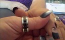 Easy black acrylic nails