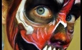 Halloween Series 2012: Skull Face Version 2 VIDEO tutorial