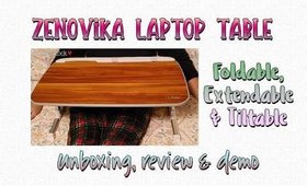 Zenovika Laptop Table | Unboxing/Review/Demo | PrettyThingsRock