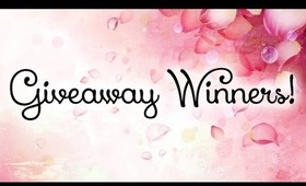 Giveaway Winners! - Sponsored by Bornprettystore.com