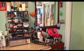 Updated Makeup Collection and Storage: Clear Cube | hellokatherinexo 2015