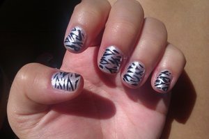 Del Sol Color Changing Zebra Nails