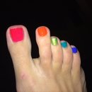 Rainbow Toes