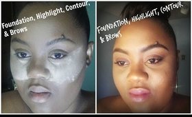 Foundation, Highlight, and Contour-@glamhousediva