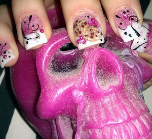 3d acrylic cookie nails.