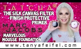 Tatcha Silk Canvas Filter Finish Protective Primer & Marc Jacobs Mousse Foundation | Tanya Feifel