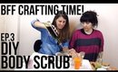 BFF Crafting Time! DIY Body Scrub (2 recipes!) - QueenLila.com