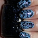 China Glaze Bling It On (layered over Nicole by OPI Stand by Your Manny)