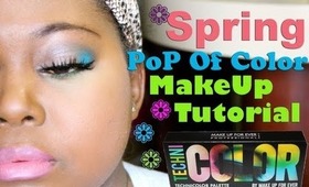 Pop of Color Spring Makeup ft. Makeup Forever Techni Color Palette