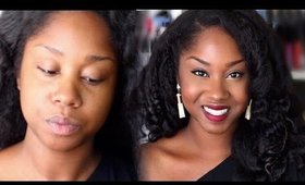 From Bad to Baddie: Easy Clean Makeup & Messy Curls (NO eyeshadow or false lashes)