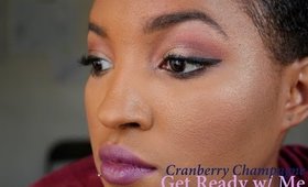 GRWM: Cranberry Champagne Eyes