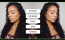 DevaCurl 1 Brand Tutorial & First Impressions Curly Hair Routine | Ashley Bond Beauty