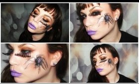 Creepy 3D Spider Hallowe'en Make-Up Tutorial