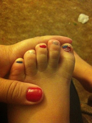 Even my 5yr old daughter wanted her toes done!!