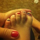 4th of July toes