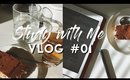 Study With Me VLOG #01 | MissElectraheart