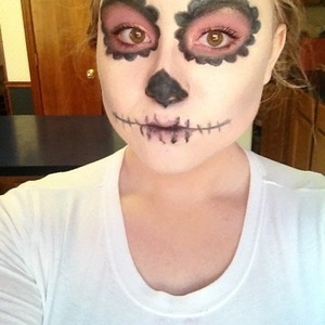 my first attempt at a sugar skull. 