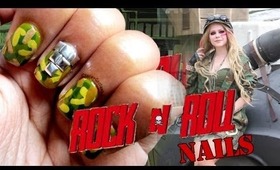 Avril Lavigne Rock n Roll official music video inspired NAILS | Tutorial