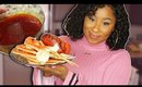 SEAFOOD BOIL WITH BLOVES SEAFOOD SAUCE! LOBSTER TAILS AND CRAB!