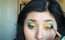 BRIGHT Yellow and Teal Blue Eyes!! TUTORIAL!