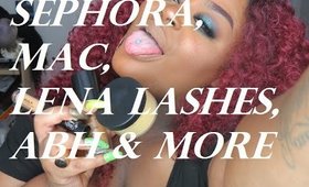 HUGE MAKEUP HAUL SEPHORA, ABH, LENA LASHES , URBAN DECAY & SO MUCH MORE