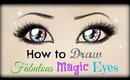 Drawing Tutorial ❤ How to draw and color Fabulous Magic Eyes