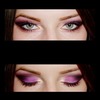Smokey purple make-up