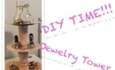 DIY: Cotton Candy Pink Jewelry Tower