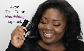 Avon True Color Nourishing Lipstick Swatches on WOC